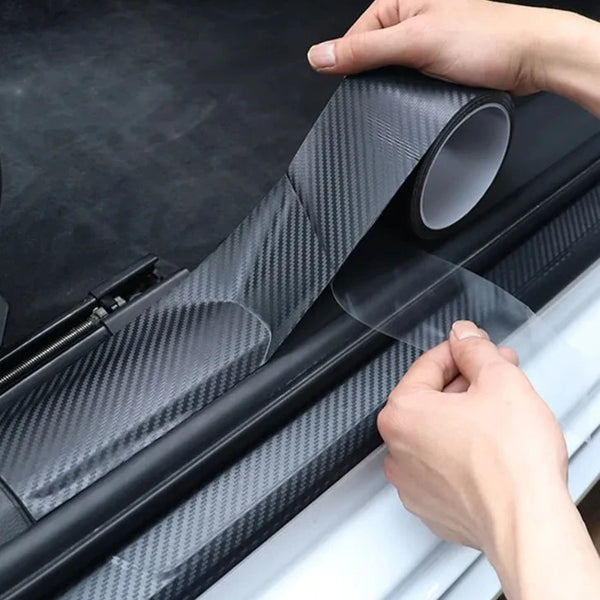 3D Carbon Fiber Sticker Car Threshold Protective