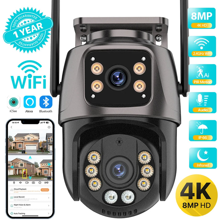 Wifi PTZ Camera Outdoor 4MP Dual Lens - MyDigitalAccessory