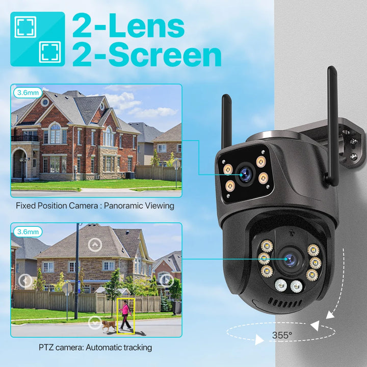 Wifi PTZ Camera Outdoor 4MP Dual Lens - MyDigitalAccessory