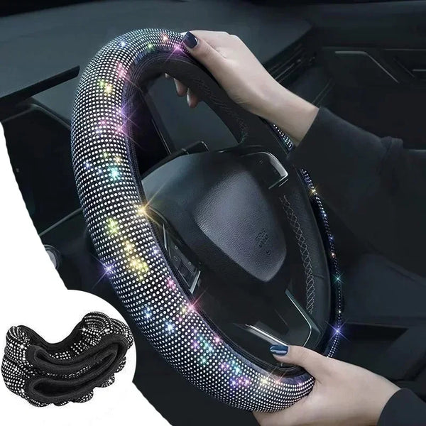 Diamond Rhinestones Car Steering Wheel Cover