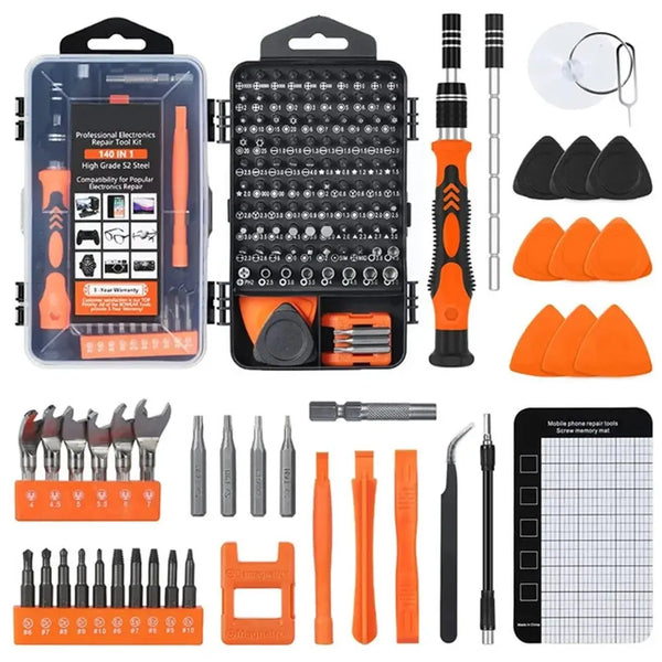 Precision Screwdriver Set,140 in 1 Repair Tool Kit with 118 Bits Magnetic