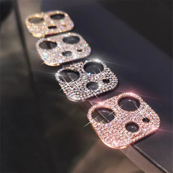 Diamond Camera Lens Protector Rhinestone Metal Screen Protect Film